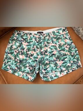 Dear John Green & Pink Tropical Print Bermuda Shorts
